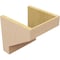 Ekena Millwork 11"W x 11"D x 11"H Wide Clemmons Rough Cedar Woodgrain TimberThane Corbel, Primed Tan CORUR11X11X11CLERCPR - alternate 5